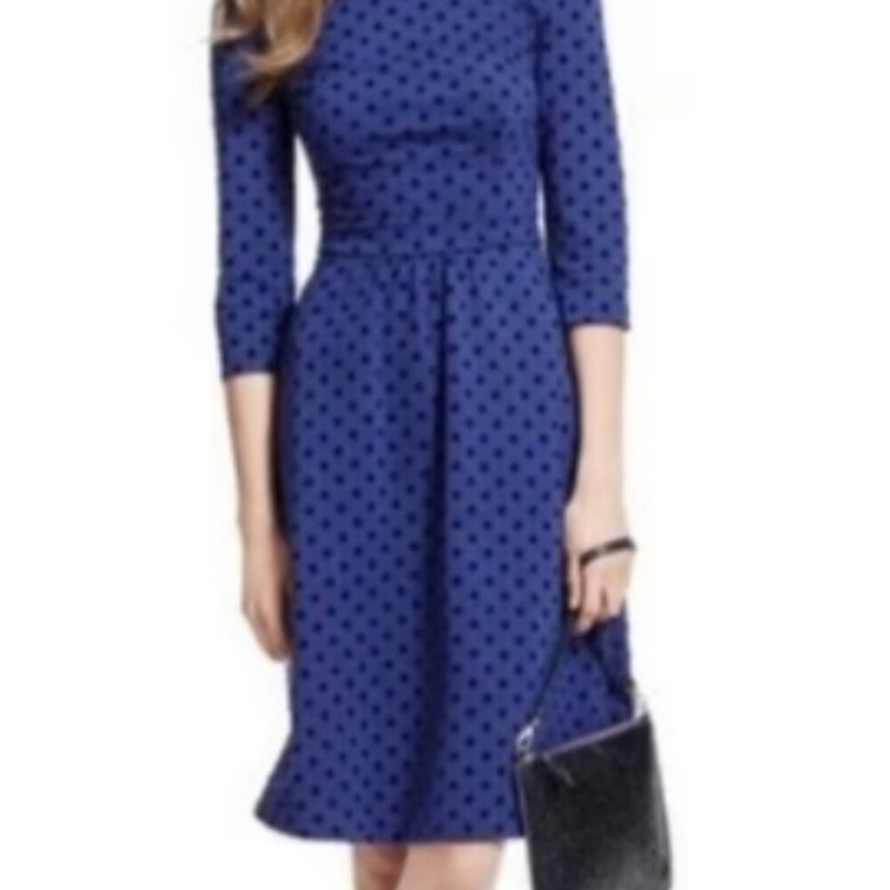 Boden fit and flare with polka dots, size 10R (EUC)